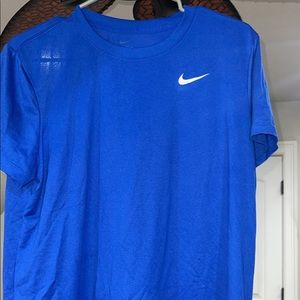 Blue Nike shirt